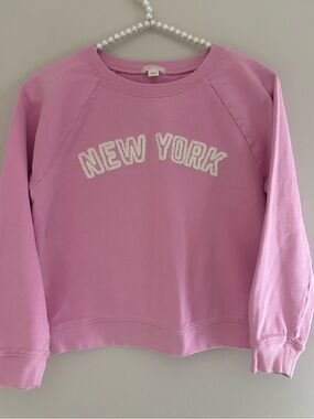 Crewcuts NEW YORK Pink Knit Sweatshirt 10/12